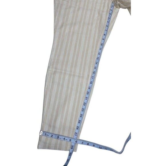 Style & Co Curvy Tummy Control Jeans Women's 16 XL Pale Pink Striped Skinny NEW - Picture 6 of 14